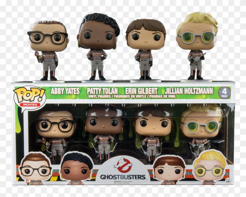 Ghostbusters 2016 Pop Vinyl Figure 4-pack - Ghostbusters 2016 Funko Pop Clipart