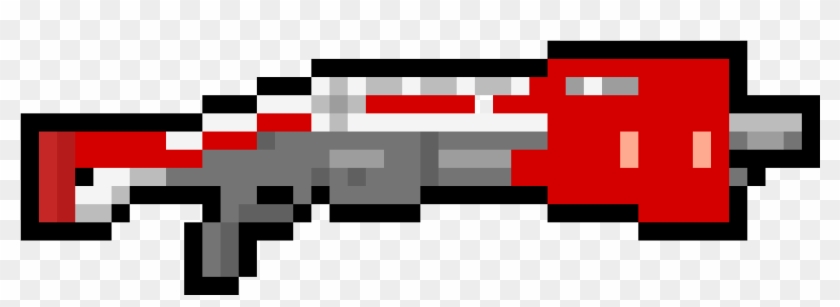 Fortnite Tactical Shotgun - Fortnite Pixel Art Grid Clipart