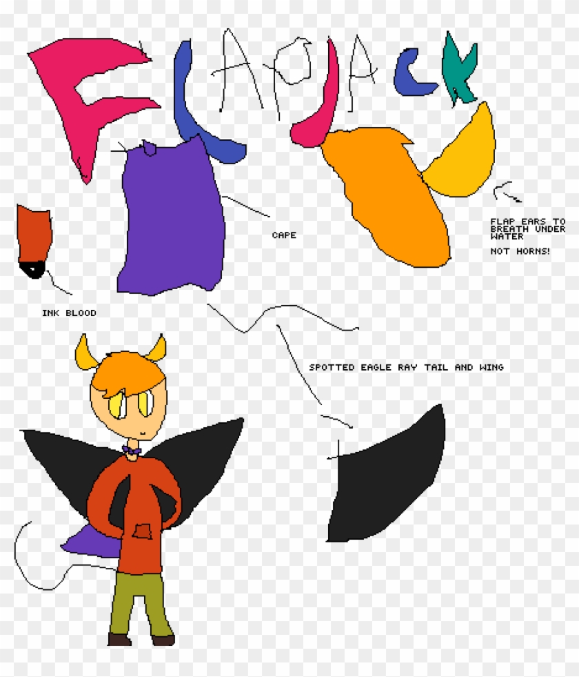 Flapjack Ref Sheet - Cartoon Clipart #5273923
