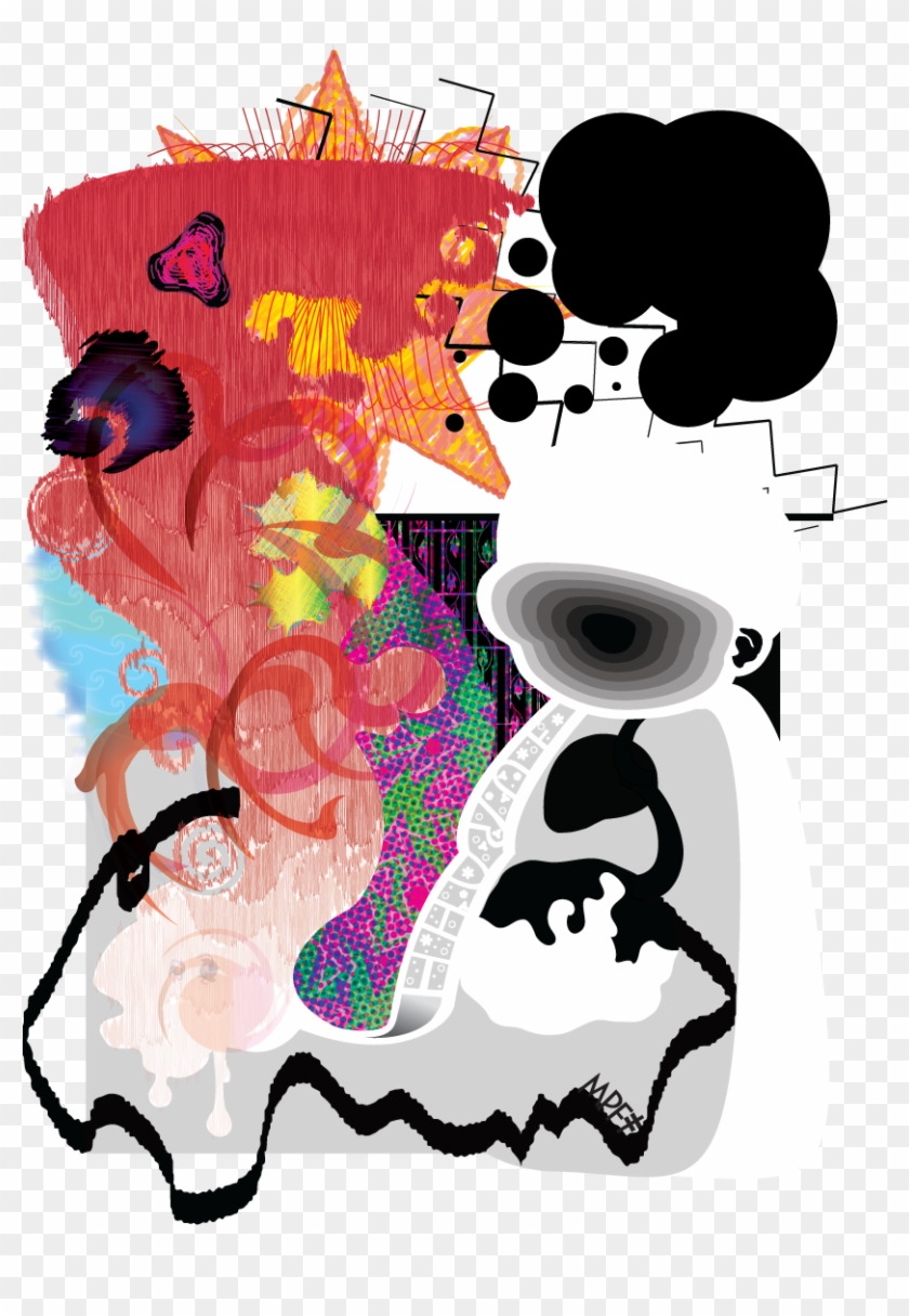 An Abstract Vector Portrait Of Pokey And Giygas - Illustration Clipart #5274098