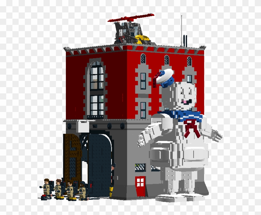 0002587 Mcs Ghostbusters Firehouse Playset W - Lego Clipart