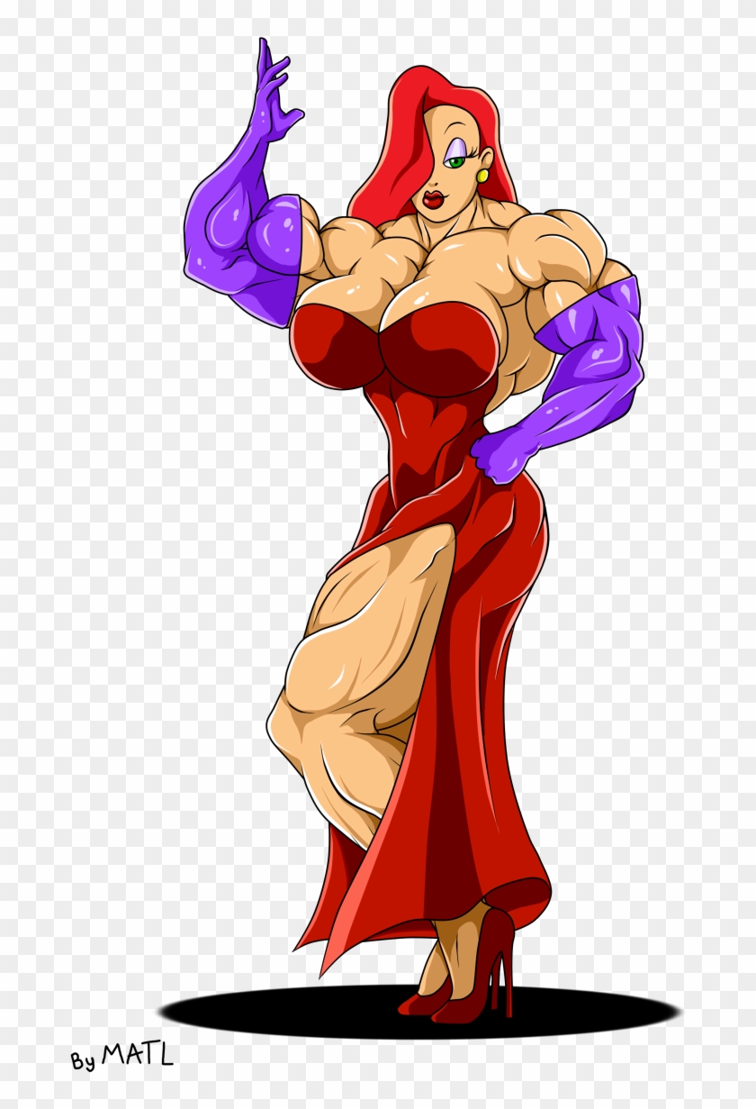 Jessica Rabbit - Jessica Rabbit With Muscles Clipart #5275076