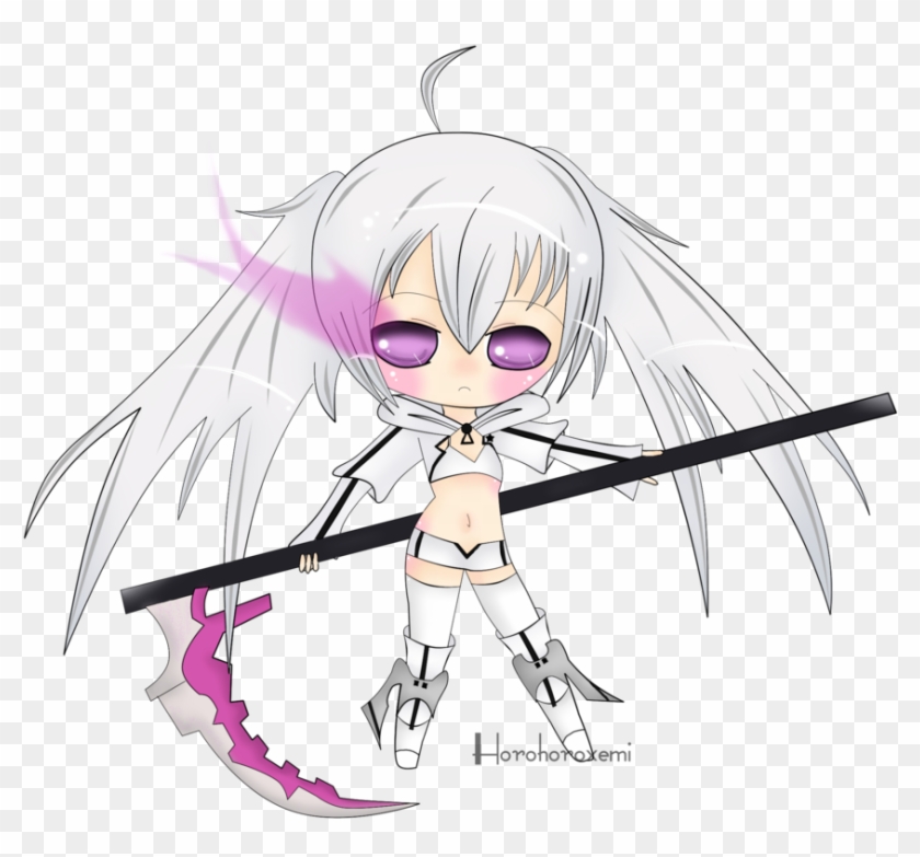 White Rock Shooter Chibi Clipart #5275327