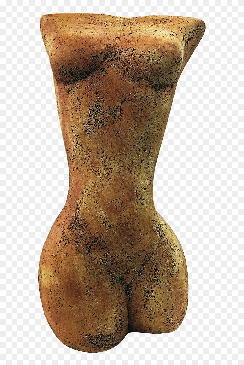 Torso Figure Female - Bronze Sculpture Clipart #5275513
