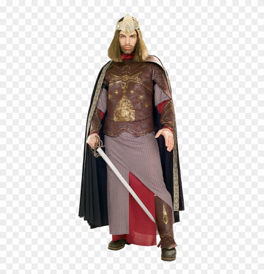 Lord Of The Rings Adult Deluxe King Aragorn Costume - King Aragorn Costume Clipart #5275742