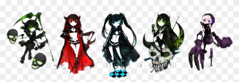 #black Rock Shooter #black #rock #shooter #anime #kawaii - Black Rock Shooter Girls Clipart #5275776