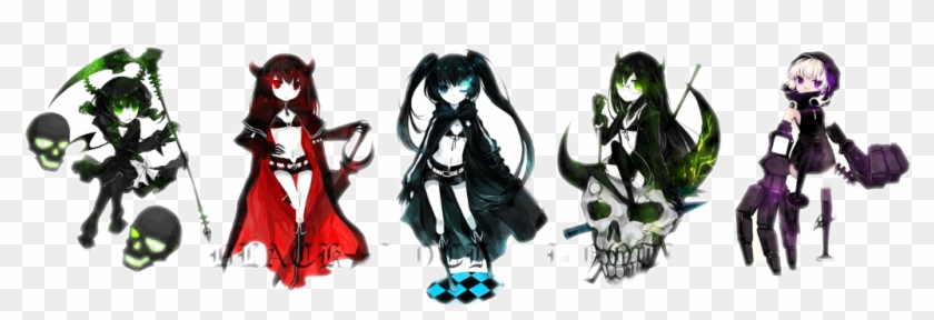 #black Rock Shooter #black #rock #shooter #anime #kawaii - Black Rock Shooter Girls Clipart