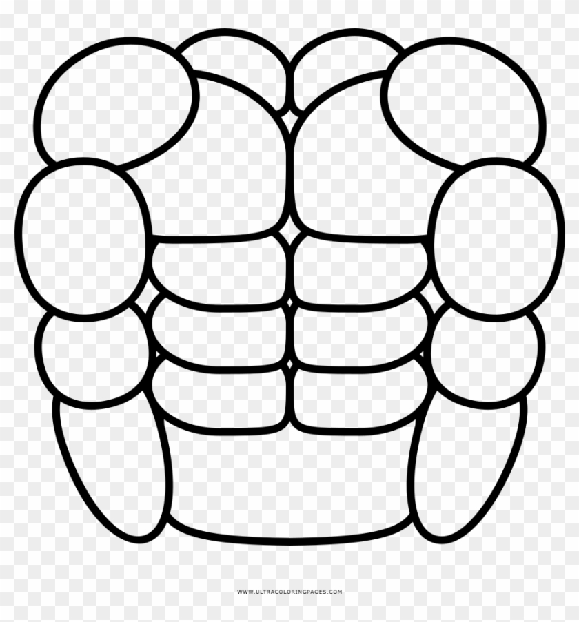 Torso Coloring Page - Line Art Clipart