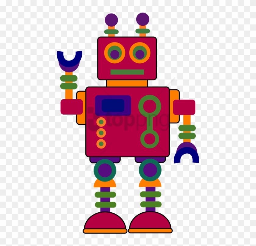 Free Png Kids Painting Clipart Png Png Image With Transparent - Robot Clipart