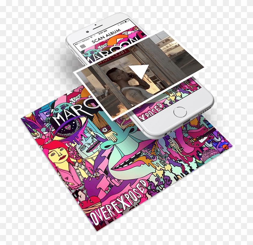 Maroon 5 Mobile App - Graphic Design Clipart