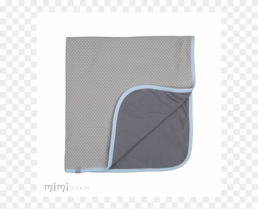 Mimi Baby Blanket Beige Dot Blue - Wallet Clipart #5277191