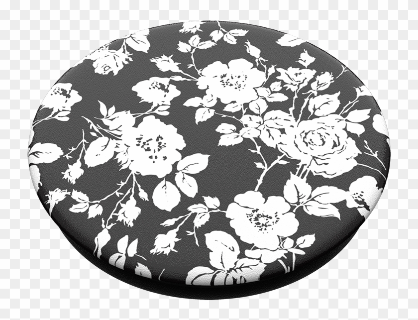 Monochrome Rose, Popsockets - Monochrome Rose Popsockets Clipart #5277777