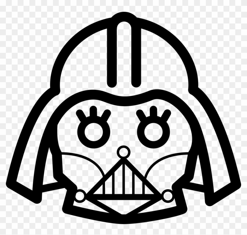 Darth Vader Frontal Head Outline Svg Png Icon Free - Darth Vader Vector Clipart #5278117