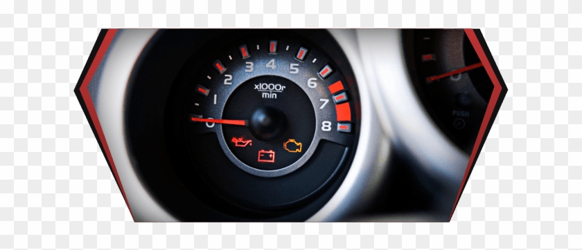 Check Engine Light - Speedometer Clipart