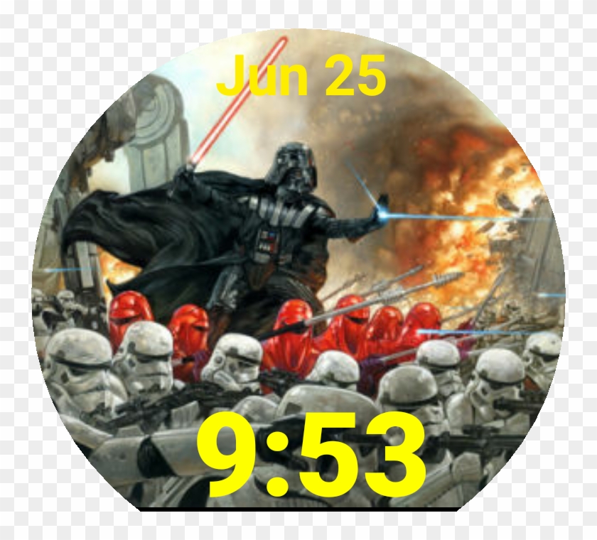Star Wars Original Artwork Watch Face Preview Clipart #5278386