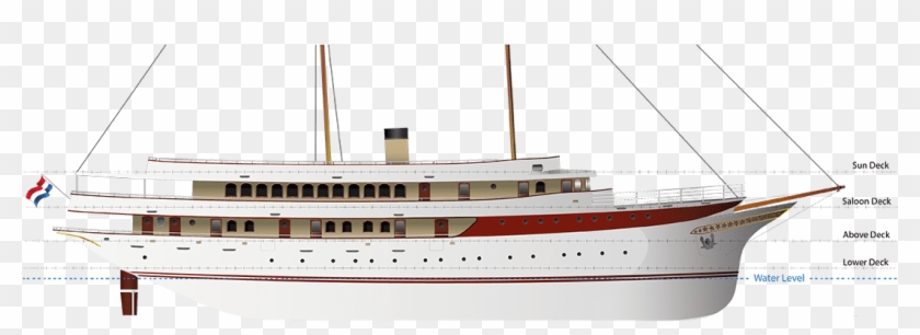 Kraljica Side Plan - Ocean Liner Clipart #5278387
