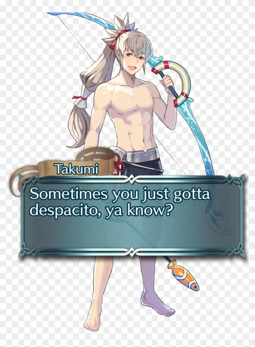 You Solved The Mystery Of Why Summer Leo Looks So Grumpy - Fire Emblem Heroes Takumi Clipart