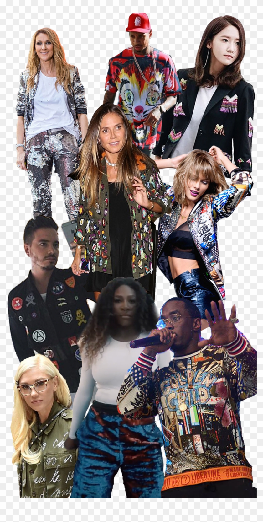 Puff Daddy, Serena Williams, Gwen Stefani, Tyga, Taylor - Girl Clipart