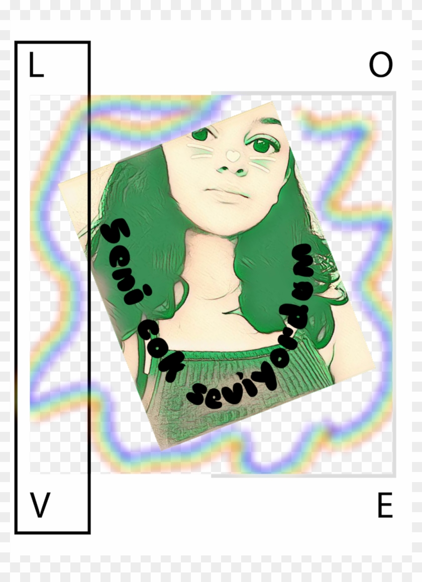 #summer #girl #beautiful #green #tumblr - Illustration Clipart