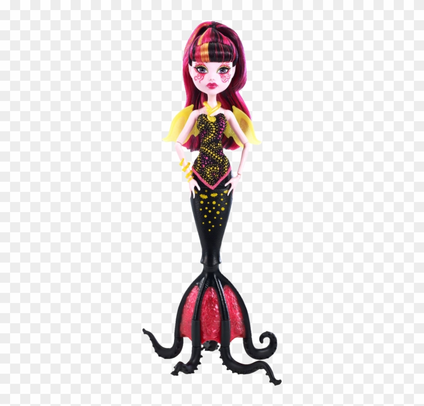 Great Scarier Reef Glowsome Ghoulfish Draculaura Doll - Monster High Great Scarrier Reef Dolls Clipart #5279715