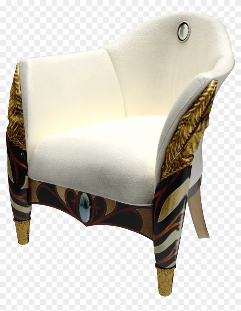 White Armchair Png Image - Throne Chair Png Transparent Clipart