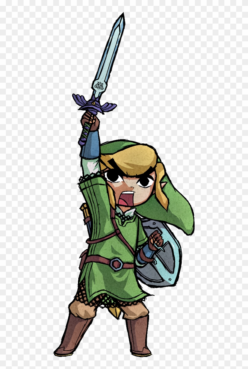 Skyward Sword X Wind Waker - Wind Waker Link Sword Clipart