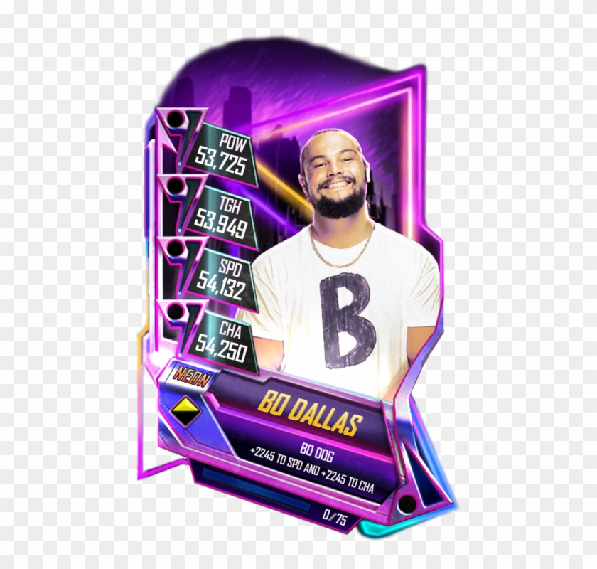 Bodallas S5 23 Neon - Wwe Supercard Neon Cards Clipart #5280328