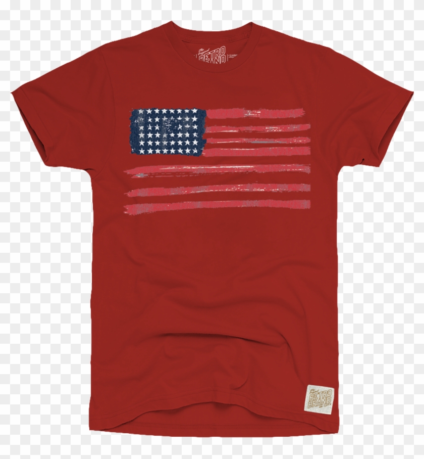 American Flag Men's Vintage Tee - Pocket Clipart