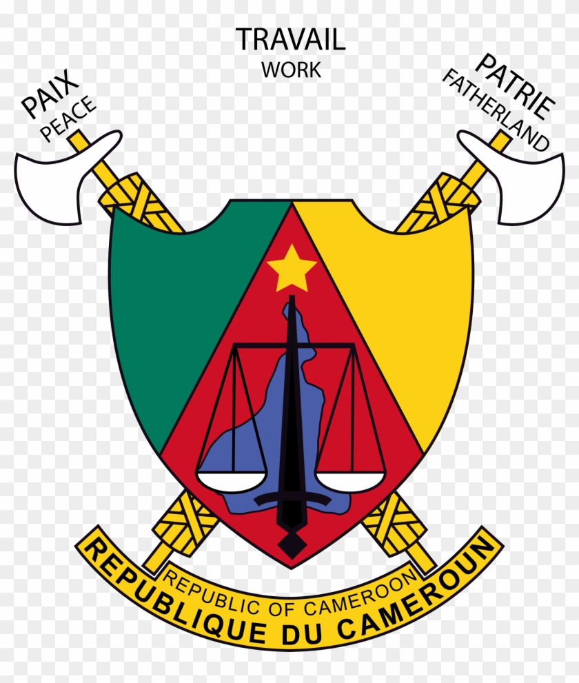 The Banner At The Bottom Gives The Name Of The Nation - Cameroon Emblem Clipart #5280972