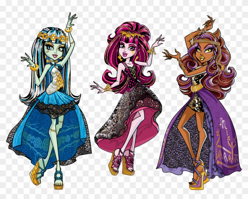 13 Wishes Haunt The Casbah Frankie Stein, Draculaura - Monster High 13 Wishes Frankie Stein Clipart