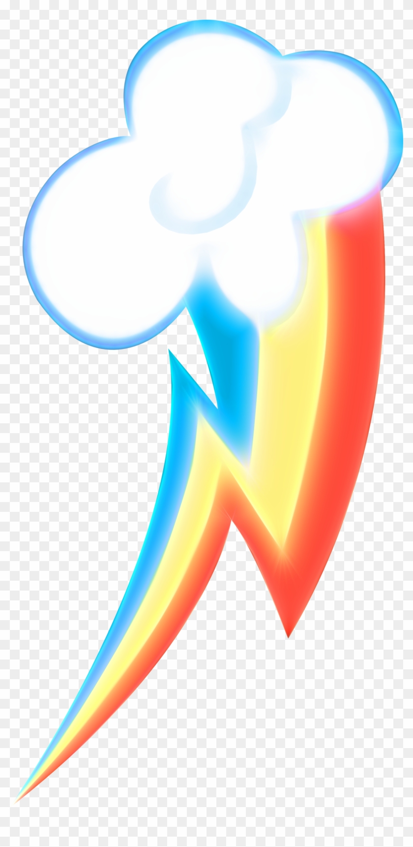 Neon Rainbow Dash's Cutie Mark Clipart