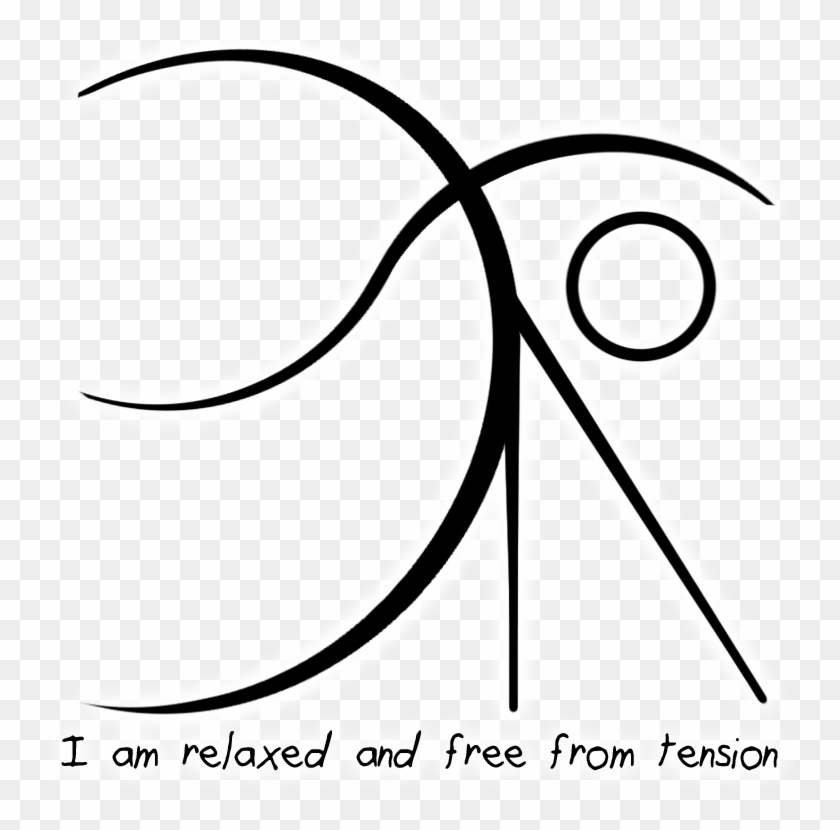 “i Am Relaxed And Free From Tension” Sigil - Sigils For Relax Clipart #5281548