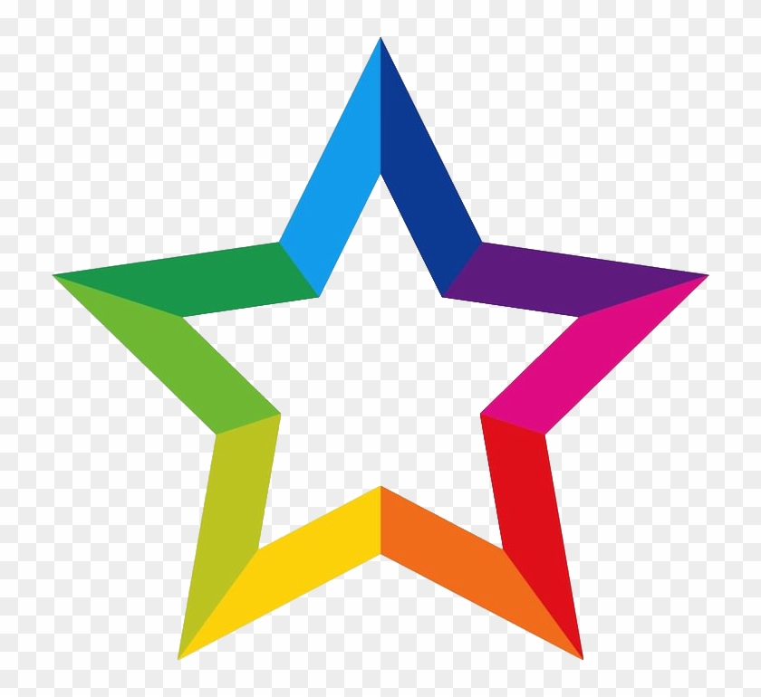 Rainbow Star Png - Vector Star Logo Png Clipart #5281705