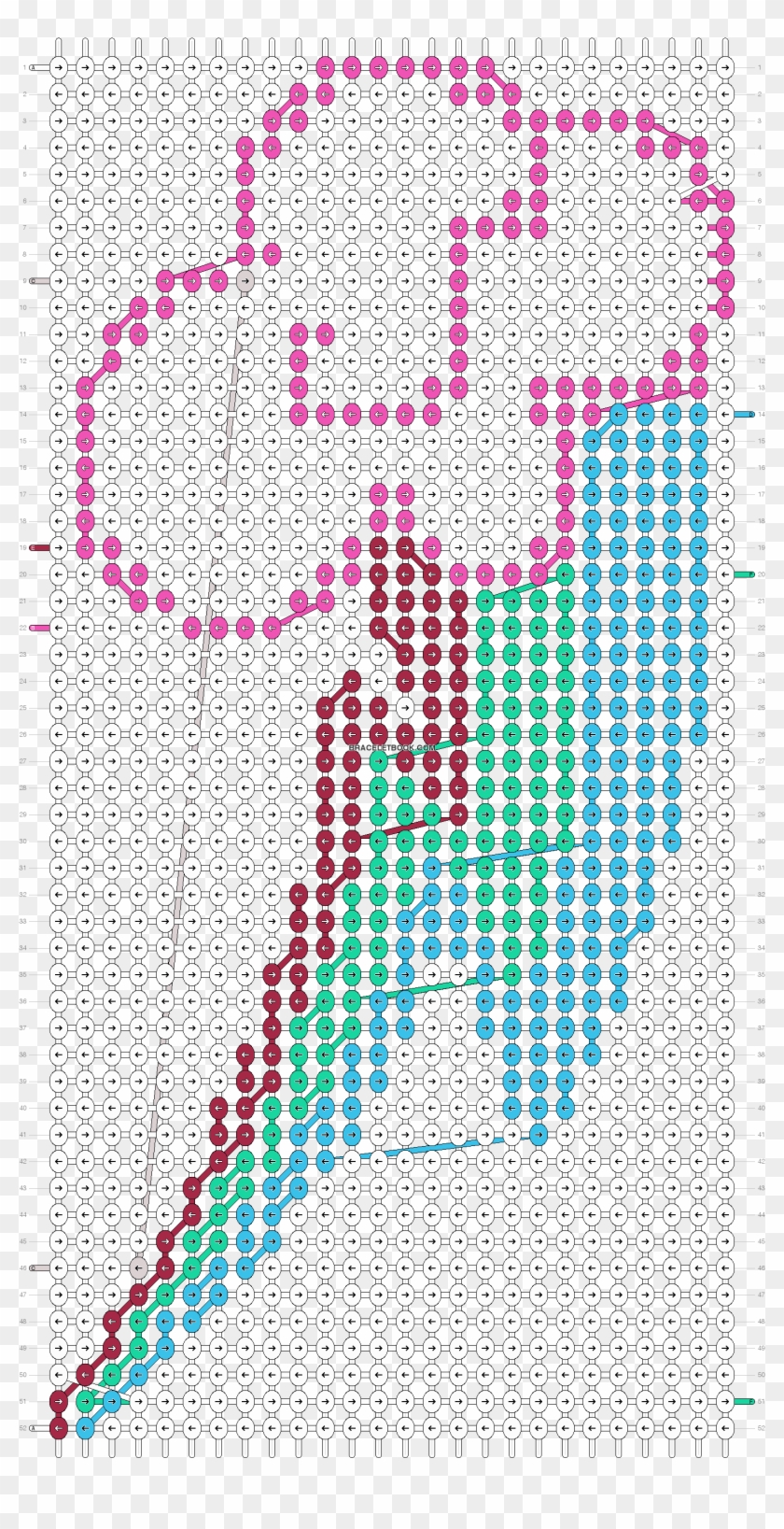 Alpha Pattern - Friendship Bracelet Bts Patterns Clipart