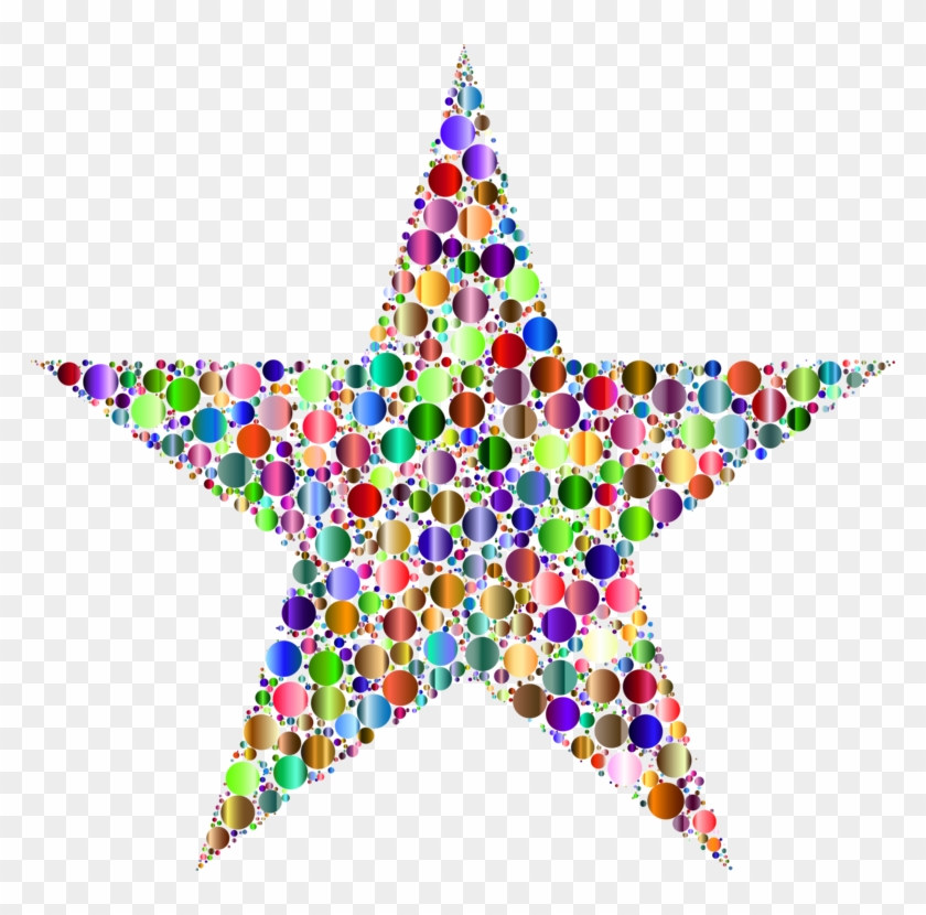 Light Star Color Computer Icons Rainbow - Star Colorful Clipart - Png Download #5281794