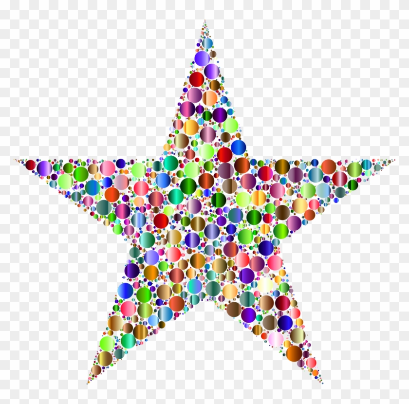 Light Star Color Computer Icons Rainbow - Star Colorful Clipart - Png Download