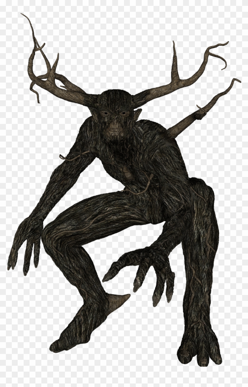 Forest Man Fairytale Mystical Png Image - Native American Horned Water Serpent Clipart #5282029