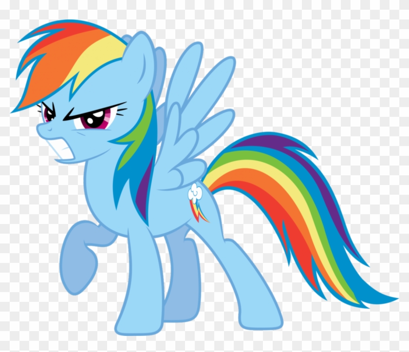 Angry Rainbow Dash - Mlp Rainbow Dash Angry Clipart #5282228