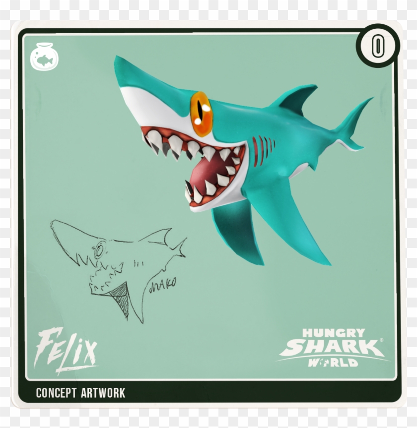 Discover Ideas About Megalodon - Mako Hungry Shark World Clipart #5282884