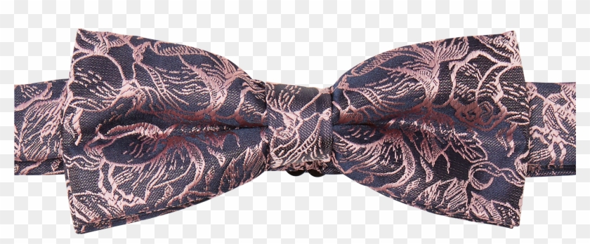 Pink/navy Presley Paisley Bowtie - Lace Clipart #5283165