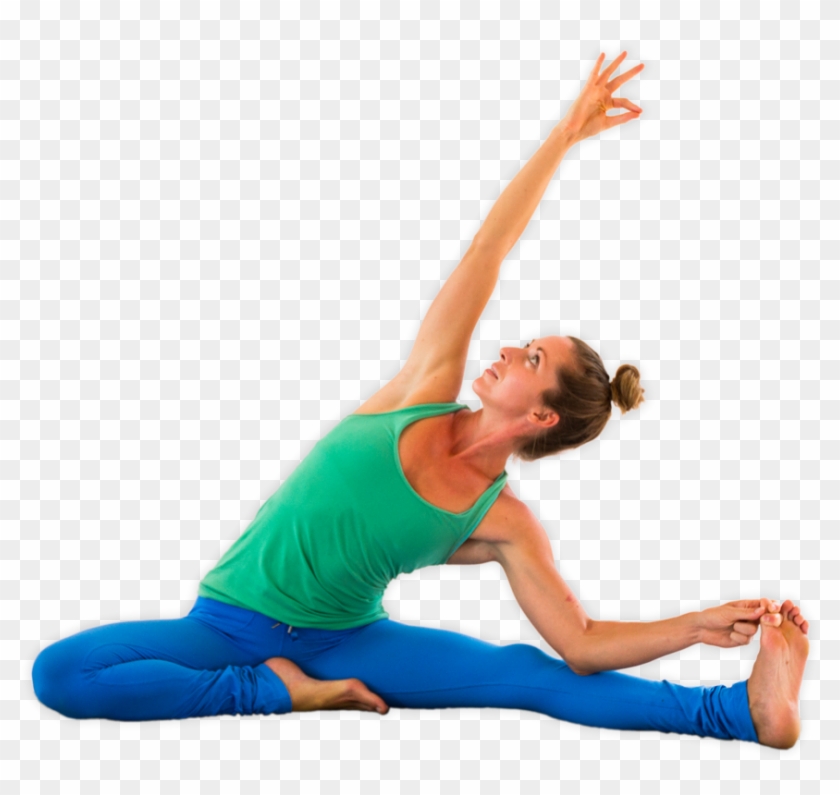 Revolved Head To Knee Pose - Pilates Clipart