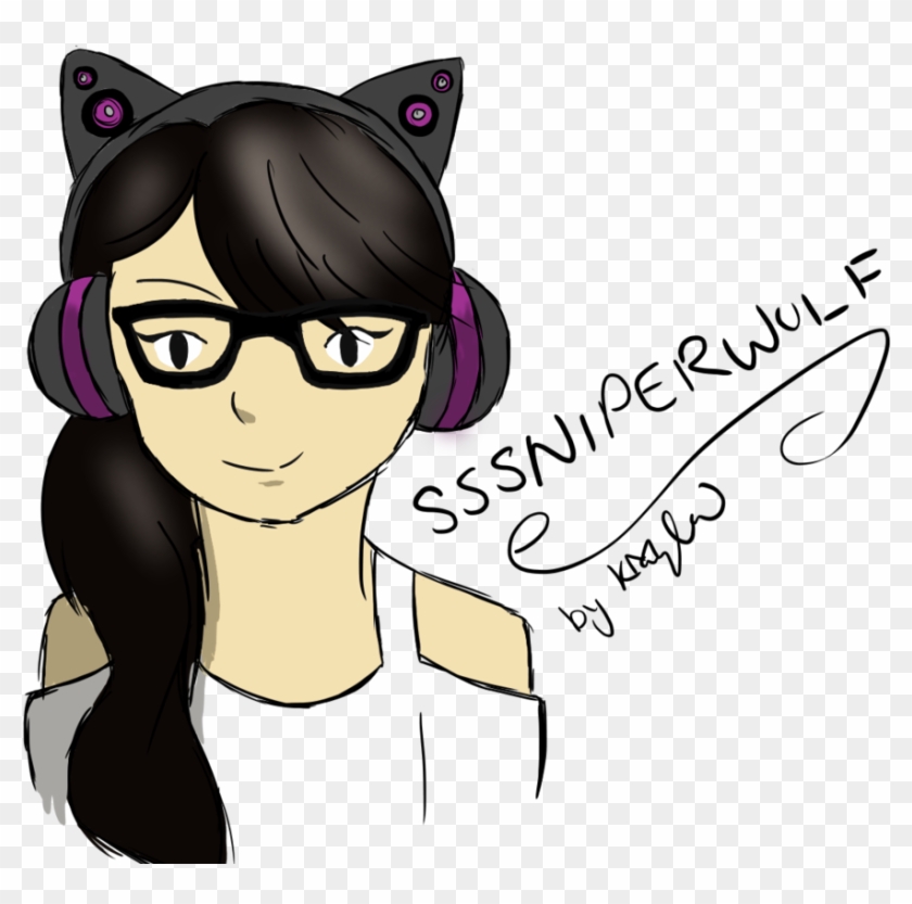Sssniperwolf Drawing - Creativexmelody - Illustrations - Cartoon Clipart