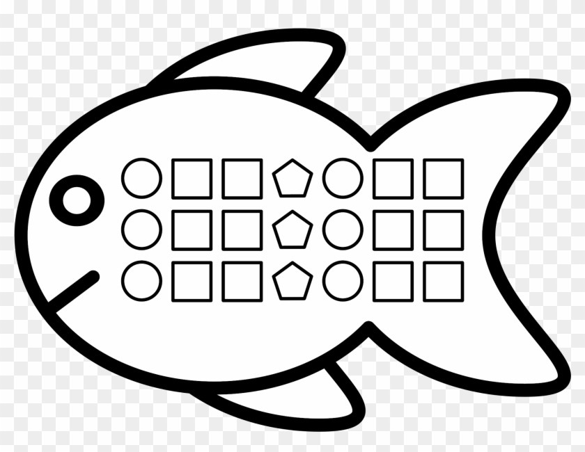 This Free Icons Png Design Of Shape Pattern Fish - Shape Patterns Clipart Black And White Transparent Png