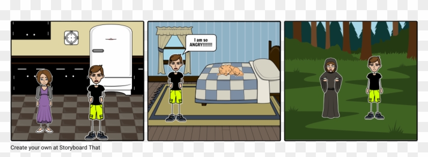 Running Away - Cartoon Clipart