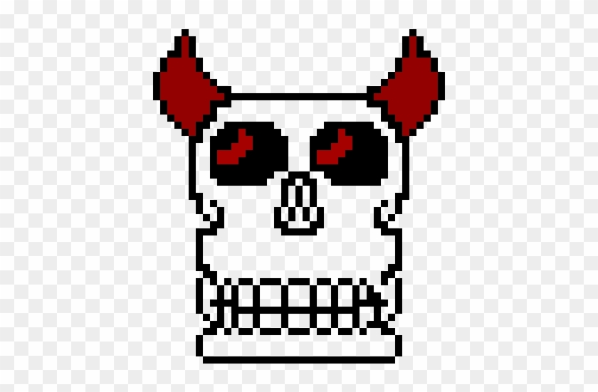 Demon Skull - Cartoon Clipart #5285496