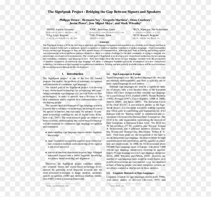 The Signspeak Project-bridging The Gap Between Signers - Folio Nineteen From Burchard Of Sion's De Locis Ac Clipart