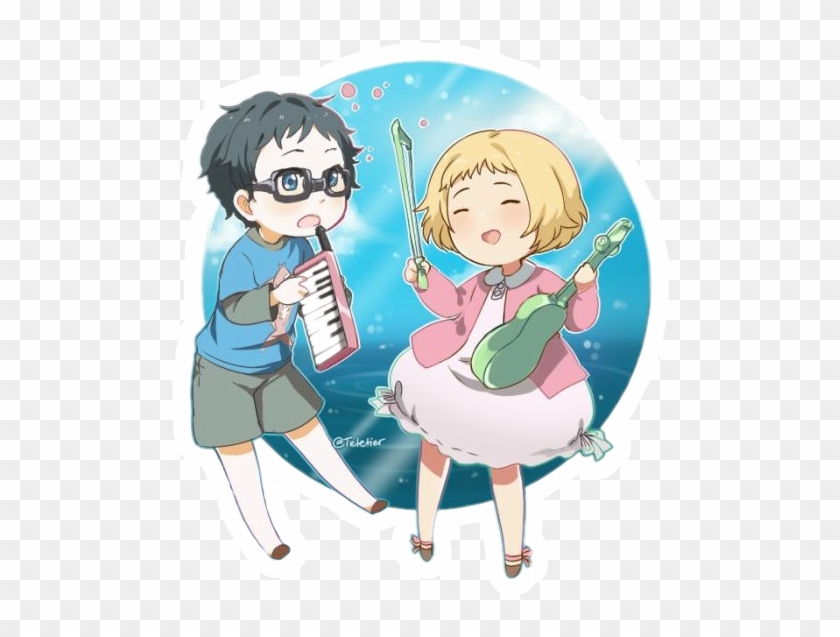 #anime#koseiarima #kaorimiyazono #shigatsu Wa Kimi - Your Lie In April Chibi Clipart #5285876