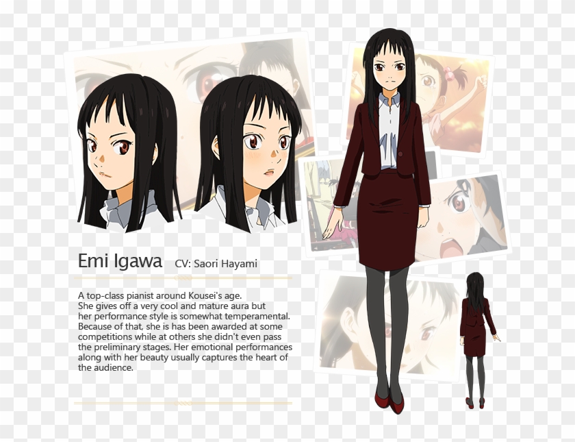 Once We Meet Somebody, We Can No Longer Be Alone - Your Lie In April Characters Clipart