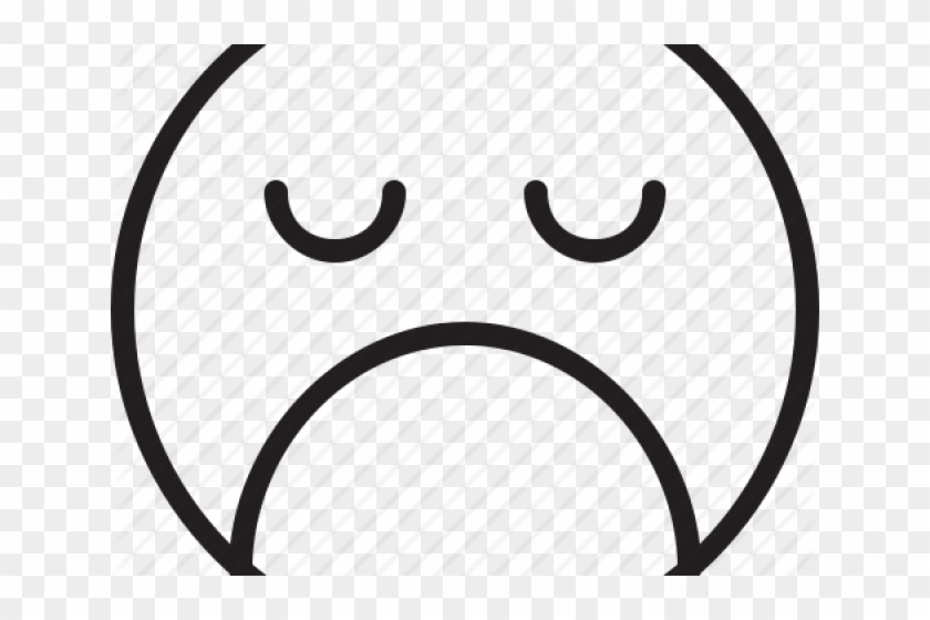 Drawn Smiley Unhappy - Circle Clipart