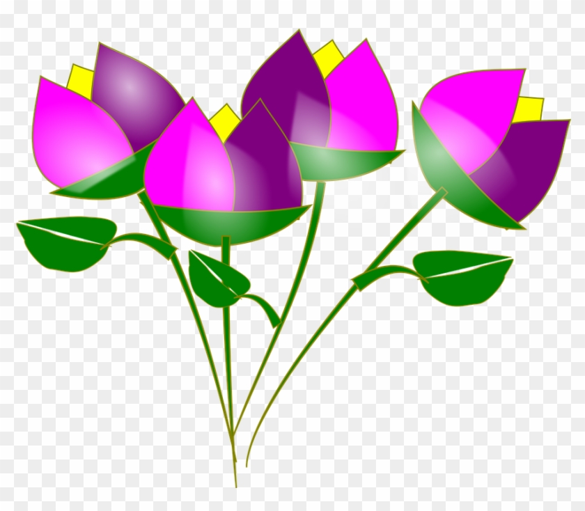 Flores Animadas Png 440820 - Flores Cartoon Clipart